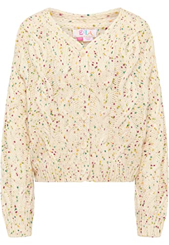 IZIA Damski kardigan, wełniany biały wielobarwny, XS/S, Wełniana biel wielokolorowa, XS-S