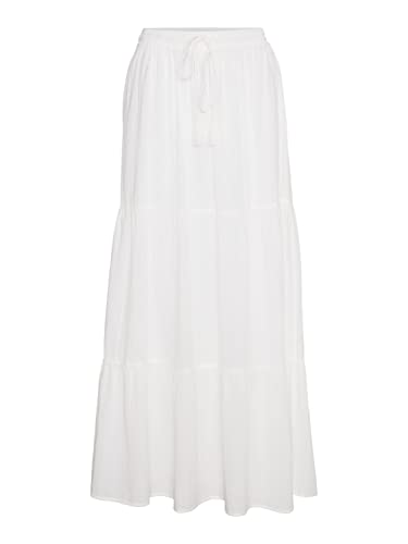 VERO MODA Damska spódnica Vmmilan Hw Long Skirt WVN, Snow White, S