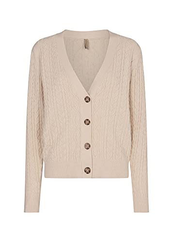 Soya Concept Sweter damski kardigan, kremowy, S