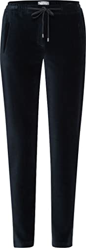 Raphaela by Brax Damskie spodnie Leni Velvet Jersey Corduroy, granatowe, 44