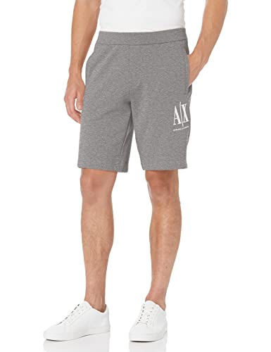 Armani Exchange Męskie logo z przodu, regulowane stringi na co dzień, Bros Htr Grey, XXL