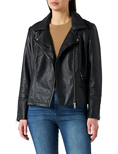 ONLY Carmakoma NOS Caremmy Faux Leather Biker Noos kurtka damska, czarny (Black Black), 44