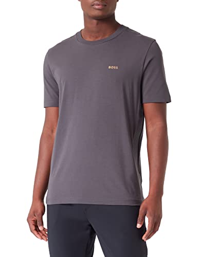 BOSS T-shirt męski na taśmie, ciemnoszary, XS