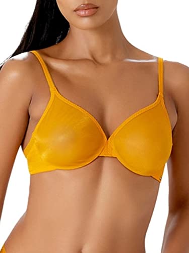 Gossard Damen Glossies koronkowy biustonosz przezroczysty BH, Sorbet z mango, 75A
