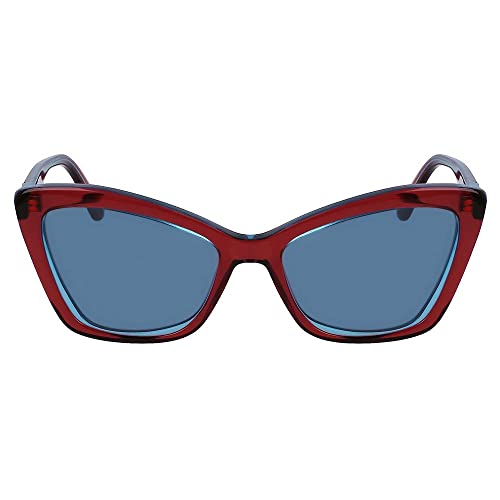 KARL LAGERFELD KL6105S Okulary, Wine/Azure, 54/17/140 dla kobiet, Wino/Azure