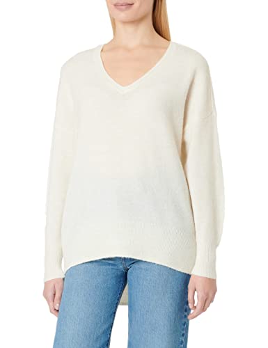 VERO MODA Damski sweter z dzianiny VMVIGGA LS V-Neck Blouse GA Boo, Brzoza/szczegóły: w melanż, M