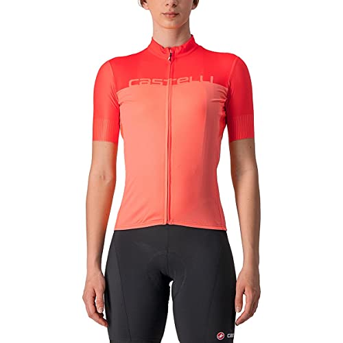 CASTELLI 4522065-583 VELOCISSIMA JRS bluza damska koralowa błyskawica/jaskrawy różowy XL, Korallenblitz/Brilliant Pink, XL