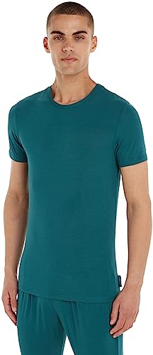Calvin Klein Koszulka męska S/S Crew Nk, Atlantic Deep, S
