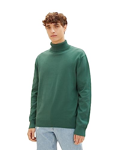 TOM TAILOR Denim sweter męski, 10778 – zielony Hunter Green, M