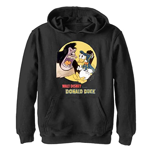 Disney Donald and the Gorilla chłopięca bluza z kapturem, Czarny, XL