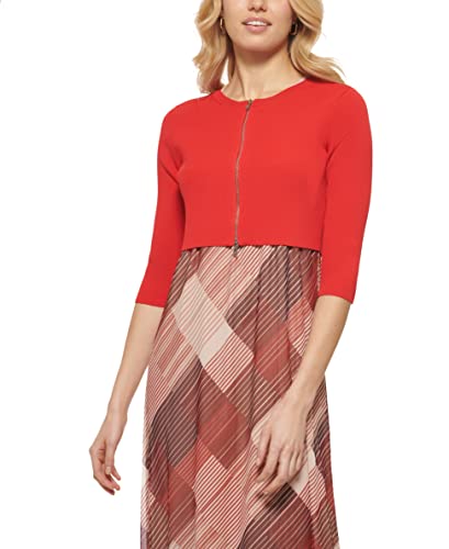 DKNY DKNY damski kardigan, czerwony Poppy Red, XS EU, Poppy Red, XS
