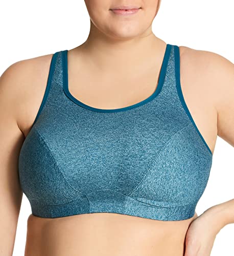Goddess Damski miękki biustonosz sportowy, Petrol Heather, 95E