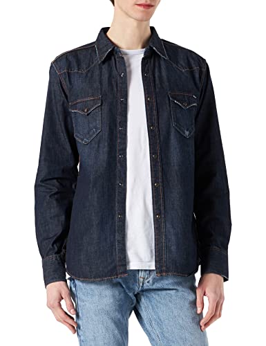 Replay męska koszula jeansowa, 007 Dark Blue, S