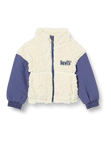 top Levi's Kids LVG BOXY FIT SHERPA JKT, Antyczna biel, 24 miesi?cy