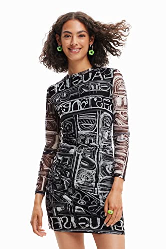 Desigual Sukienka damska, czarny, S