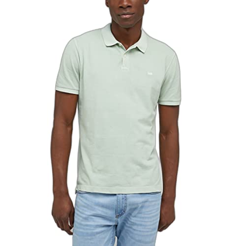 Lee Męska koszulka polo Natural DYE, Dusty Jade, rozmiar M, Dusty Jade, M