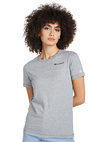 Champion Legacy Classic Small Logo T-Shirt damski, Jasny Heather Grey, XL