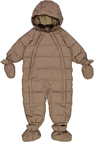 Wheat Odzież wierzchnia, Puffer Suit Edem, Soil Melange, 3-6 mth