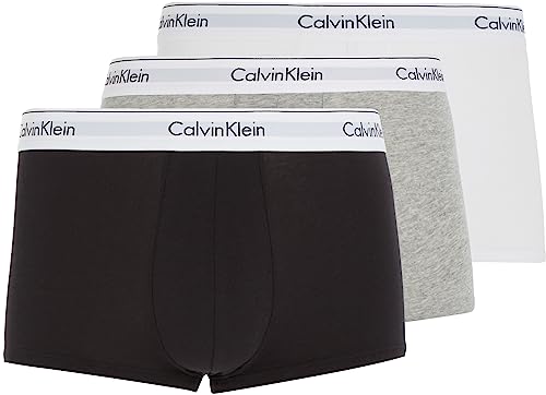 CALVIN KLEIN UNDERWEAR męskie szorty 3 szt, czarny/biały/szary wrzosowy, XXL