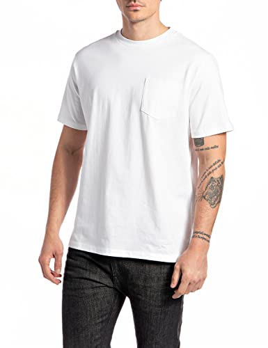 Replay Męski T-shirt M6281, biały, XS