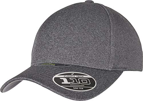 Flexfit Unipanel, czapka bejsbolowa dla dorosłych, 110 melanż, dla mężczyzn i kobiet, w 2 kolorach, jeden rozmiar, ciemnoszary, jeden rozmiar