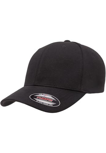 Flexfit Unisex Cool & Dry Sportowa Czapka Z Daszkiem, Czarna, Czarny