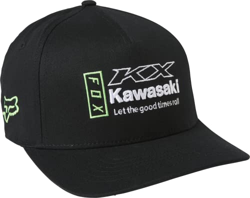 Fox Racing Kawasaki Flexfit Hat czapka męska, czarny, S-M