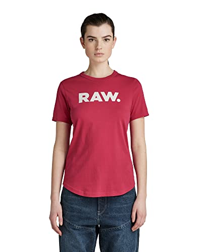 G-STAR RAW Raw. Slim R T Wmn T-Shirt damski, Czerwony (Cerise D21226-4107-d305), XXS