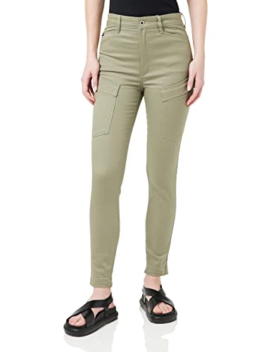 G-STAR RAW Damskie spodnie Kafey Cargo Ultra High Skinny, zielony (Shamrock C105-2199), 30W / 30L