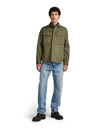 G-STAR RAW Tajemnicza koszulka męska, Grün (Shadow Olive 9706-b230), L