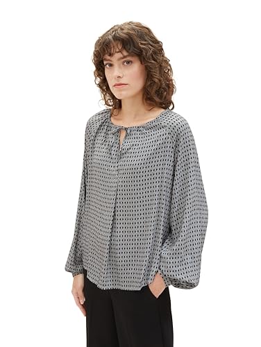 TOM TAILOR Bluzka damska, 33988 - Navy Geometrics Print Small, 44