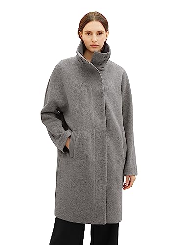 TOM TAILOR Płaszcz damski, 33761 - Dark Grey Melange, M