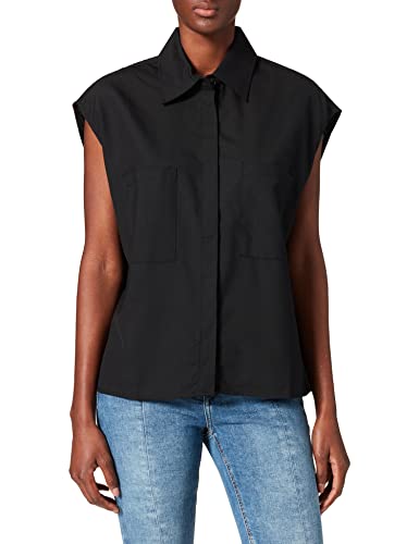 JACK & JONES Damska bluzka Jjxx Jxhattie Wool Sl Shirt Noos, czarny, M