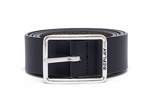 Replay Męski pasek AM2676, 1193 Black + Military Green, 90, 1193 Black + Military Green