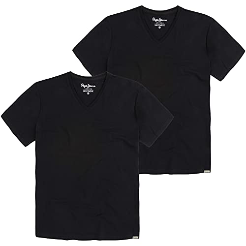 Pepe Jeans Koszulka męska (2 sztuki), czarny (czarny), XL