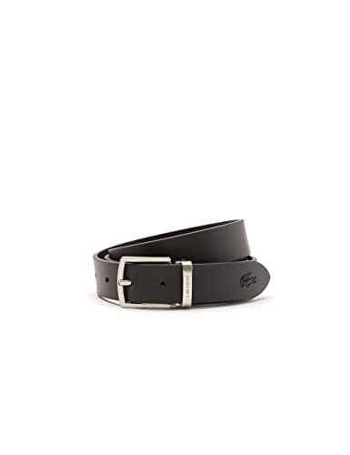 Lacoste Pasek męski, Czarny Brązowy (371), 90