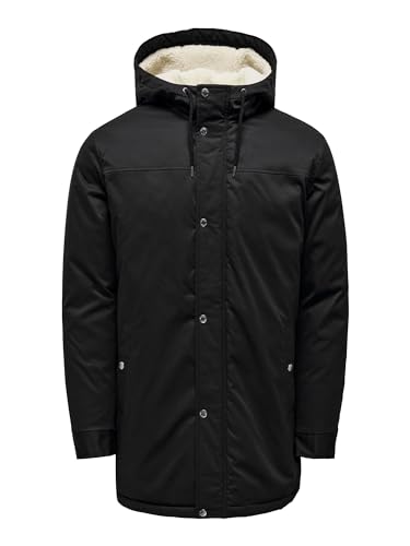 ONLY & SONS Onsalexander OTW Noos Vd Parka męska, czarny, XXL