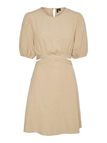 VERO MODA Sukienka damska, Irish Cream, L