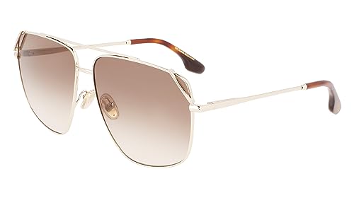 Victoria Beckham Unisex Vb229s okulary przeciwsłoneczne, 733 Gold Chocolate, 61, 733 Gold Chocolate, 61