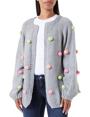 OCY Damski kardigan 12419392-OC01, szary, wielokolorowy, XL/XXL, szary, wielokolorowy., XL-XXL