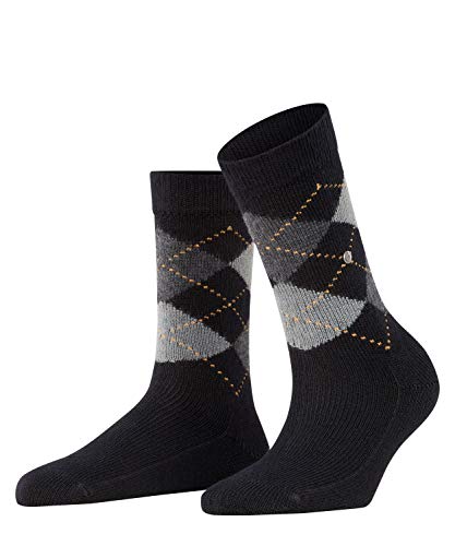 Burlington Kobiety Skarpety Whitby W SO Miękki I Ciepły z wzorem 1 Para, Czarny (Black 3000), 36-41