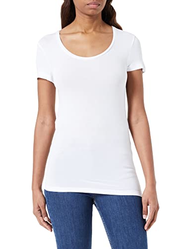 Vila Damska koszulka Vidaisy O-Neck S/S Top Noos, Optyczny Snow, XL