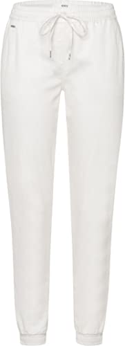 BRAX Damskie spodnie w stylu Morris S Jogg, bawełniane, Offwhite, 38K, białawy, 29W / 30L