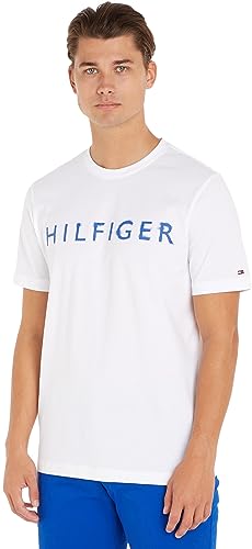 Tommy Hilfiger Koszulka męska Hilfiger Ink TEE S/S, biała, XL, biały, XL
