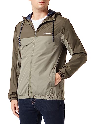 JACK & JONES PLUS JJDOVER Męska kurtka z kapturem PS Jacket, Forest Night, 5XL, FOREST NIGHT