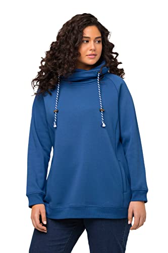 Ulla Popken Bluza damska, szary niebieski, 66-68