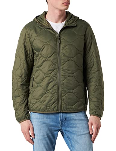 United Colors of Benetton Męska kurtka ocieplana 2ba2un024, wojskowa zieleń 1Z9, L, zielony wojskowy 1Z9, L