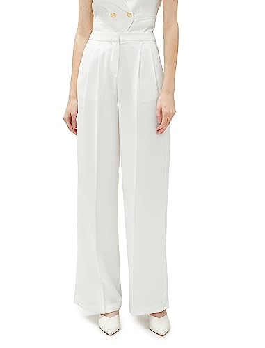 Koton Pleated Palazzo spodnie damskie, Off White (001), 42