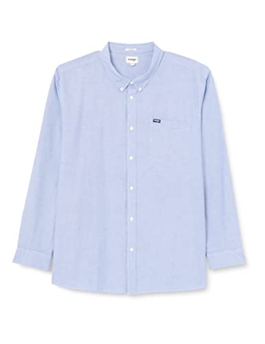 Wrangler Męska koszula z guzikami 1 PKT Down Shirt, niebieski Tint, rozmiar 4XL