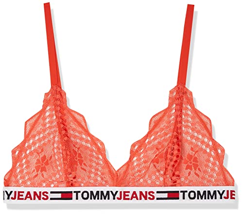 Tommy Hilfiger Damskie trójkątne biustonosze bez podszewki, jasny Vermillion, S, Bright Vermillion, S